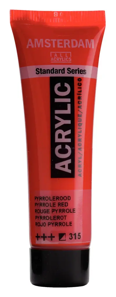 AMSTERDAM AMSTERDAM STANDARD ACRYLIC 20ML PYRROLE RED