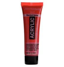 AMSTERDAM AMSTERDAM STANDARD ACRYLIC 20ML TRANSPARENT RED MEDIUM