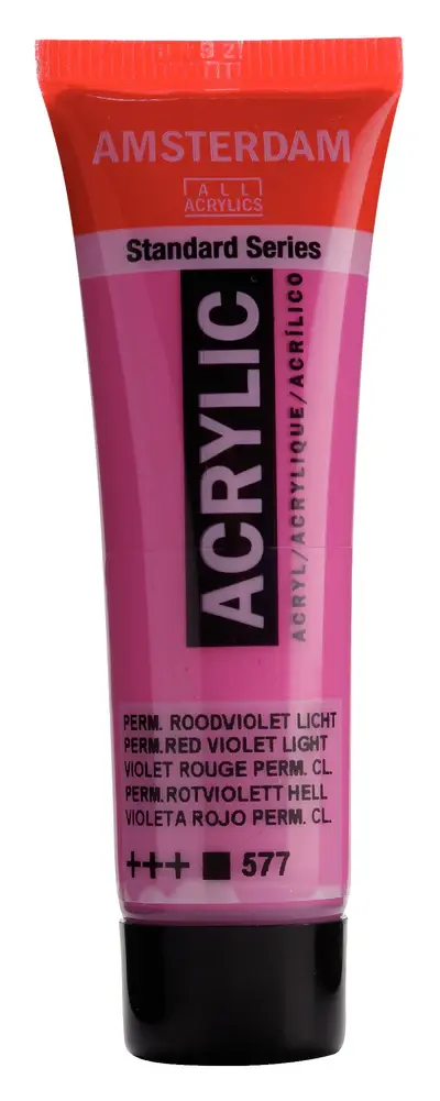 AMSTERDAM AMSTERDAM STANDARD ACRYLIC 20ML PERMANENT RED VIOLET LIGHT