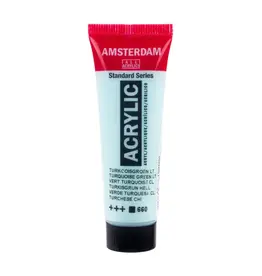 AMSTERDAM AMSTERDAM STANDARD ACRYLIC 20ML TURQUOISE GREEN LIGHT