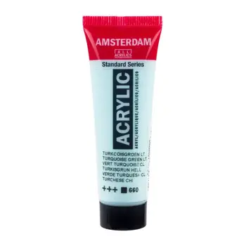 AMSTERDAM AMSTERDAM STANDARD ACRYLIC 20ML TURQUOISE GREEN LIGHT