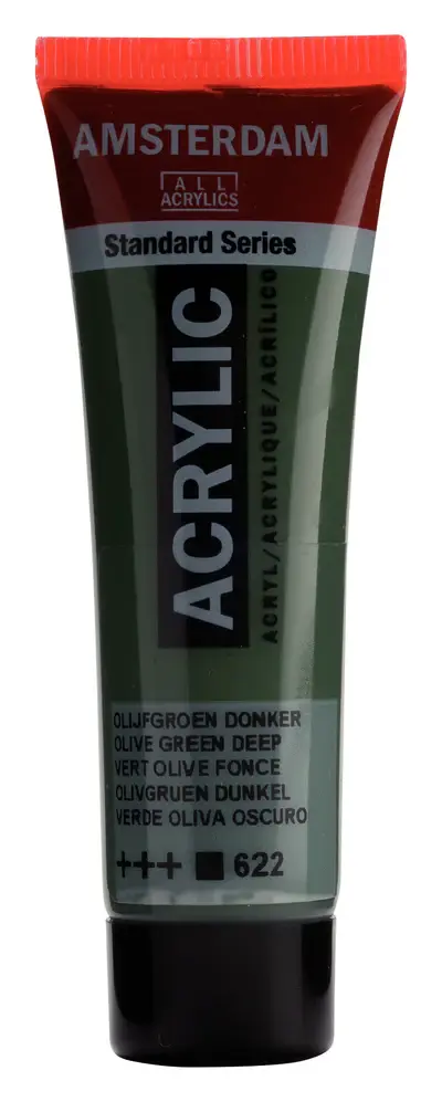 AMSTERDAM AMSTERDAM STANDARD ACRYLIC 20ML OLIVE GREEN DEEP