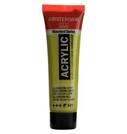 AMSTERDAM AMSTERDAM STANDARD ACRYLIC 20ML OLIVE GREEN LIGHT
