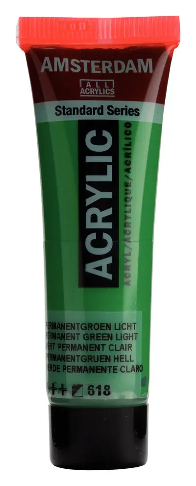 AMSTERDAM AMSTERDAM STANDARD ACRYLIC 20ML PERMANENT GREEN LIGHT