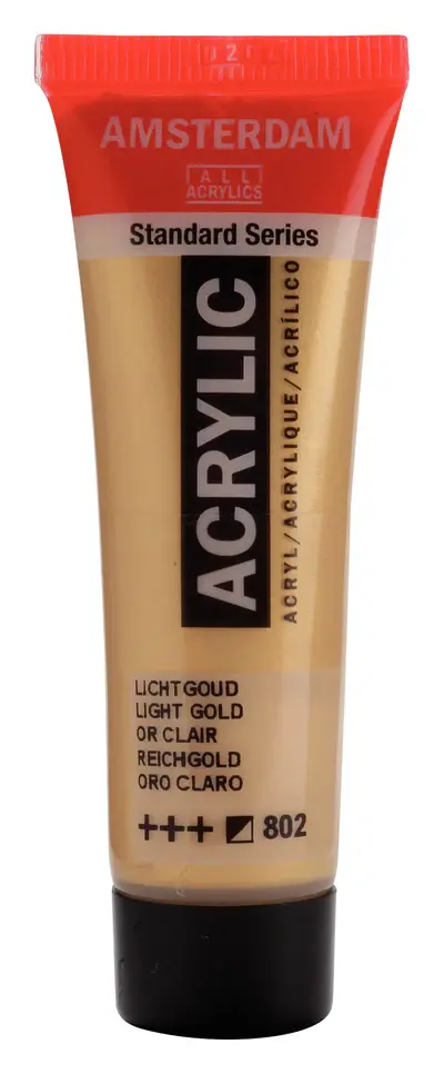 AMSTERDAM AMSTERDAM STANDARD ACRYLIC 20ML LIGHT GOLD