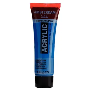 AMSTERDAM AMSTERDAM STANDARD ACRYLIC 20ML PRIMARY CYAN