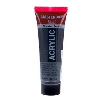 AMSTERDAM AMSTERDAM STANDARD ACRYLIC 20ML METALLIC BLACK