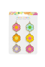 AMERICAN CRAFTS AMERICAN CRAFTS PAIGE EVANS SPENDID FLOWER CHARMS 6/PK