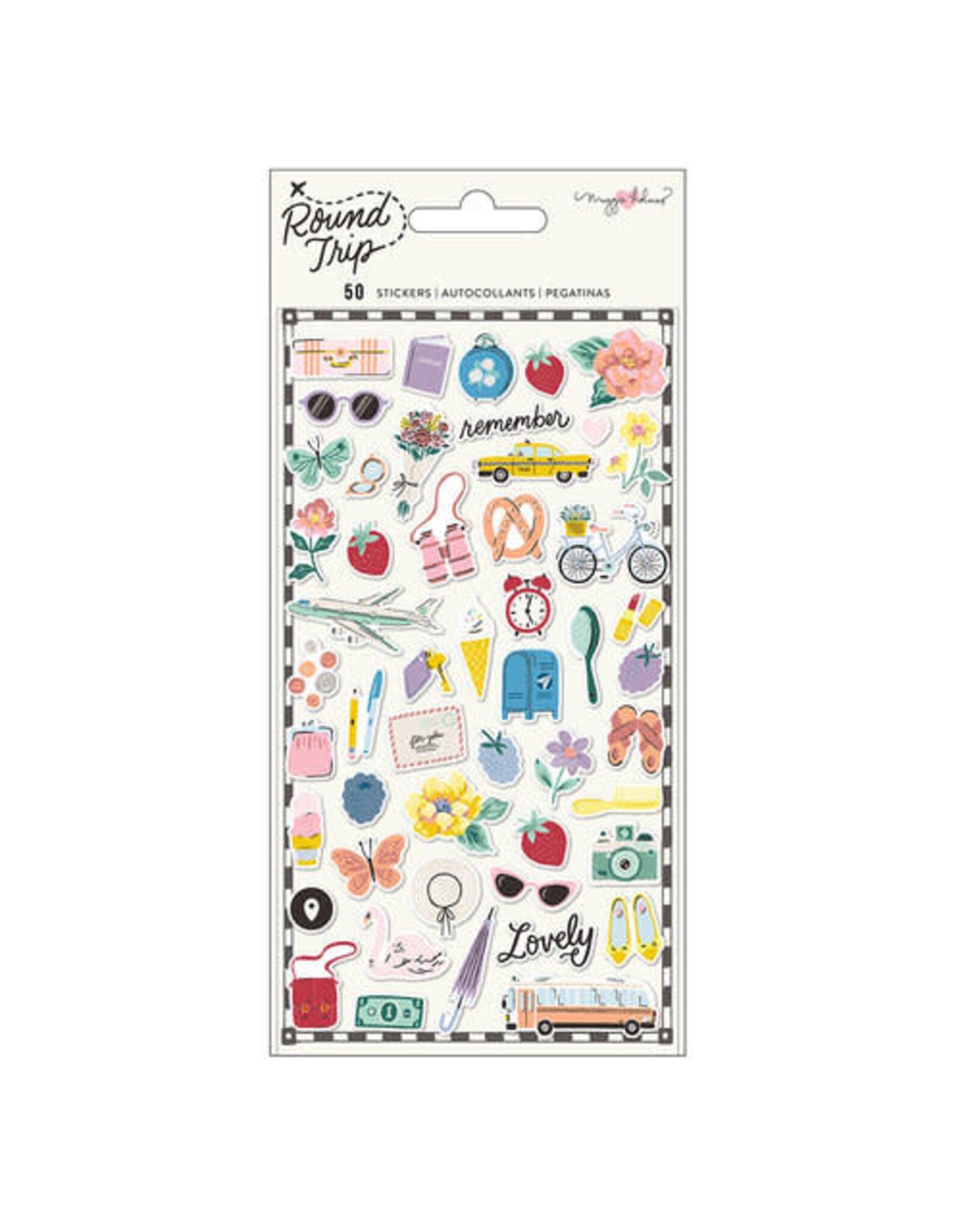 AMERICAN CRAFTS MAGGIE HOLMES ROUND TRIP PUFFY STICKERS