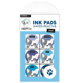 STUDIOLIGHT STUDIOLIGHT CREATIVE CRAFTLAB BLUES ESSENTIALS WATER-REACTIVE INK PADS