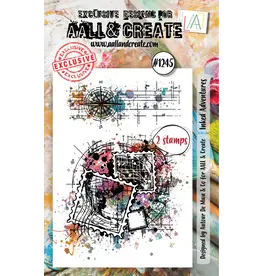 AALL & CREATE AALL & CREATE AUTOUR DE MWA #1245 INKED ADVENTURES A7 CLEAR STAMP