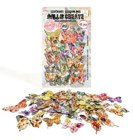 AALL & CREATE AALL & CREATE AUTOUR DE MWA #81 LUMINOUS FLUTTER DIE CUTS 48/PK