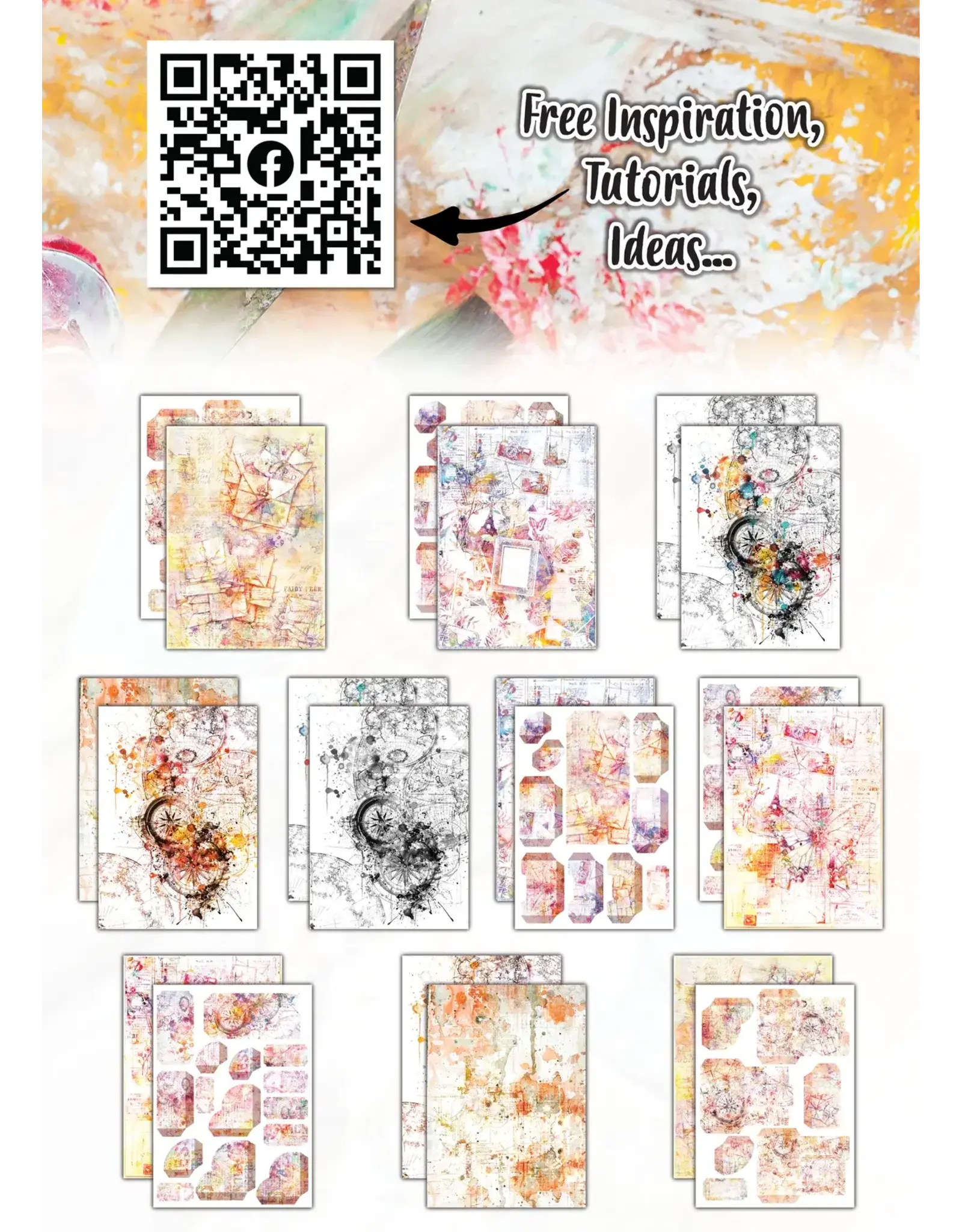 AALL & CREATE AALL & CREATE AUTOUR DE MWA & CO #15 ETHEREAL EXPEDITIONS A4 DOUBLE-SIDED DESIGN PAPERS 10/PK