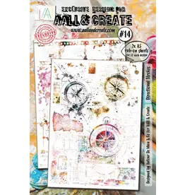 AALL & CREATE AALL & CREATE AUTOUR DE MWA #14 DIRECTIONAL STROKES A5 RUB-ON SHEETS 2/PK