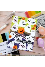 WAFFLE FLOWER WAFFLE FLOWER SWEET GHOSTS BACKGROUND STENCIL 3/PK