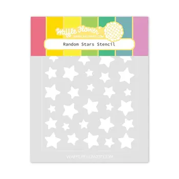 WAFFLE FLOWER WAFFLE FLOWER RANDOM STARS STENCIL