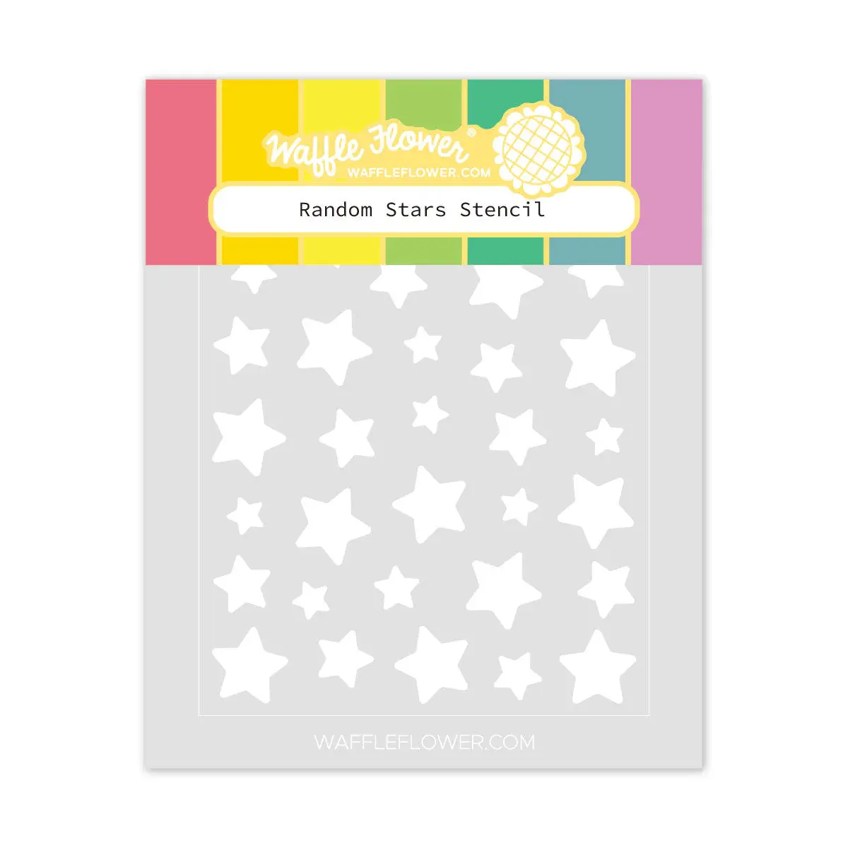 WAFFLE FLOWER WAFFLE FLOWER RANDOM STARS STENCIL