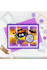 WAFFLE FLOWER WAFFLE FLOWER POSTAGE COLLAGE SPIDER WEB CLEAR STAMP SET