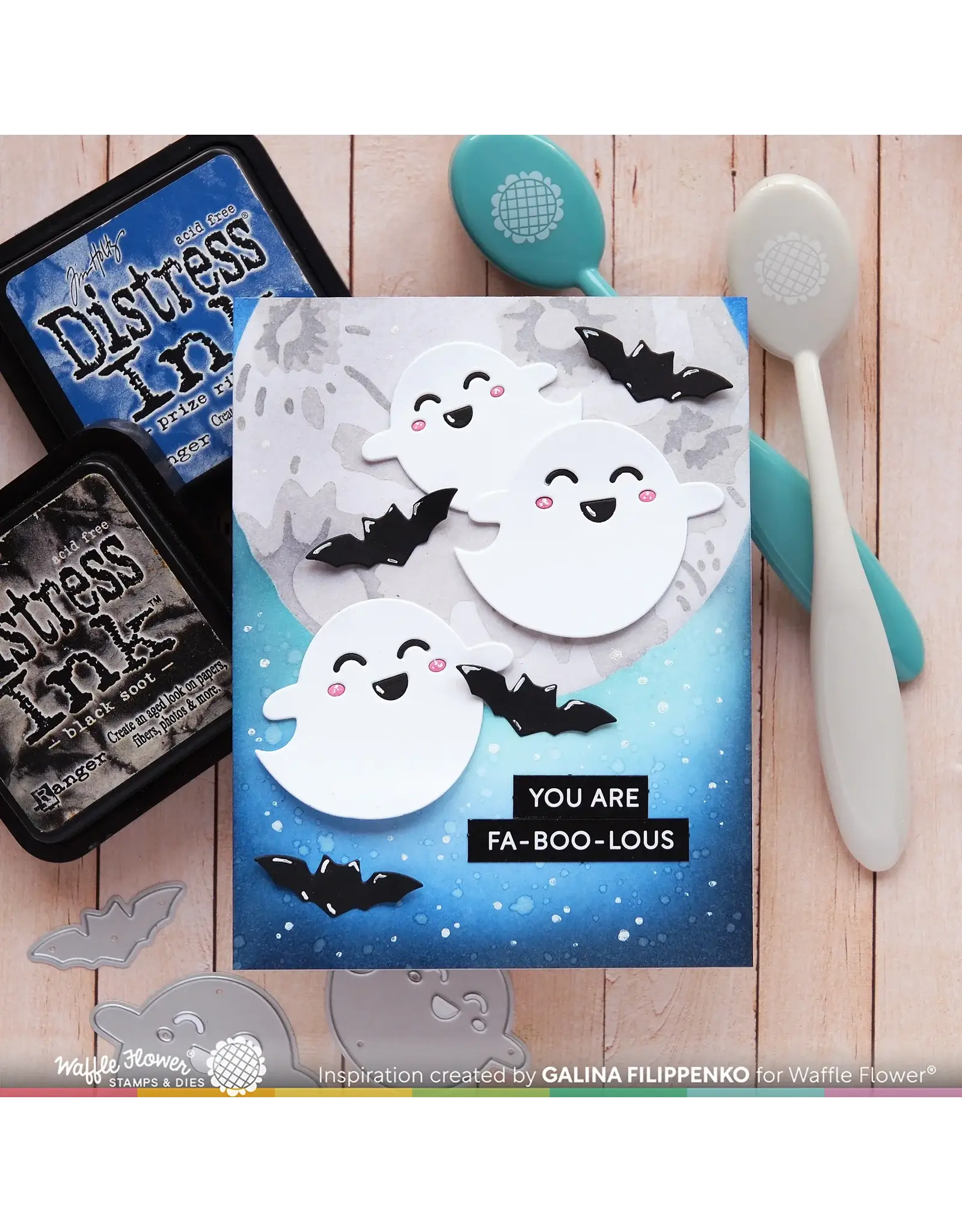 WAFFLE FLOWER WAFFLE FLOWER FULL MOON STENCIL SET 4/PK