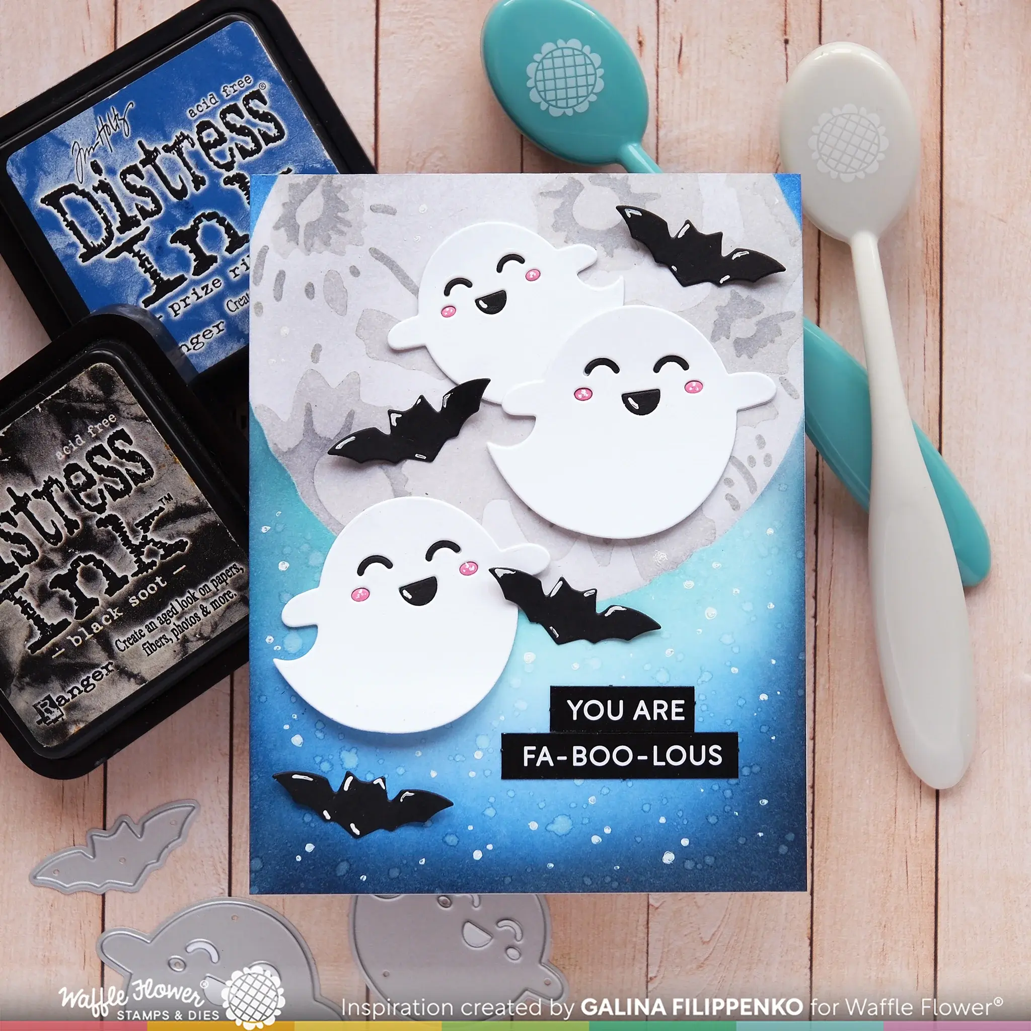WAFFLE FLOWER WAFFLE FLOWER FULL MOON STENCIL SET 4/PK