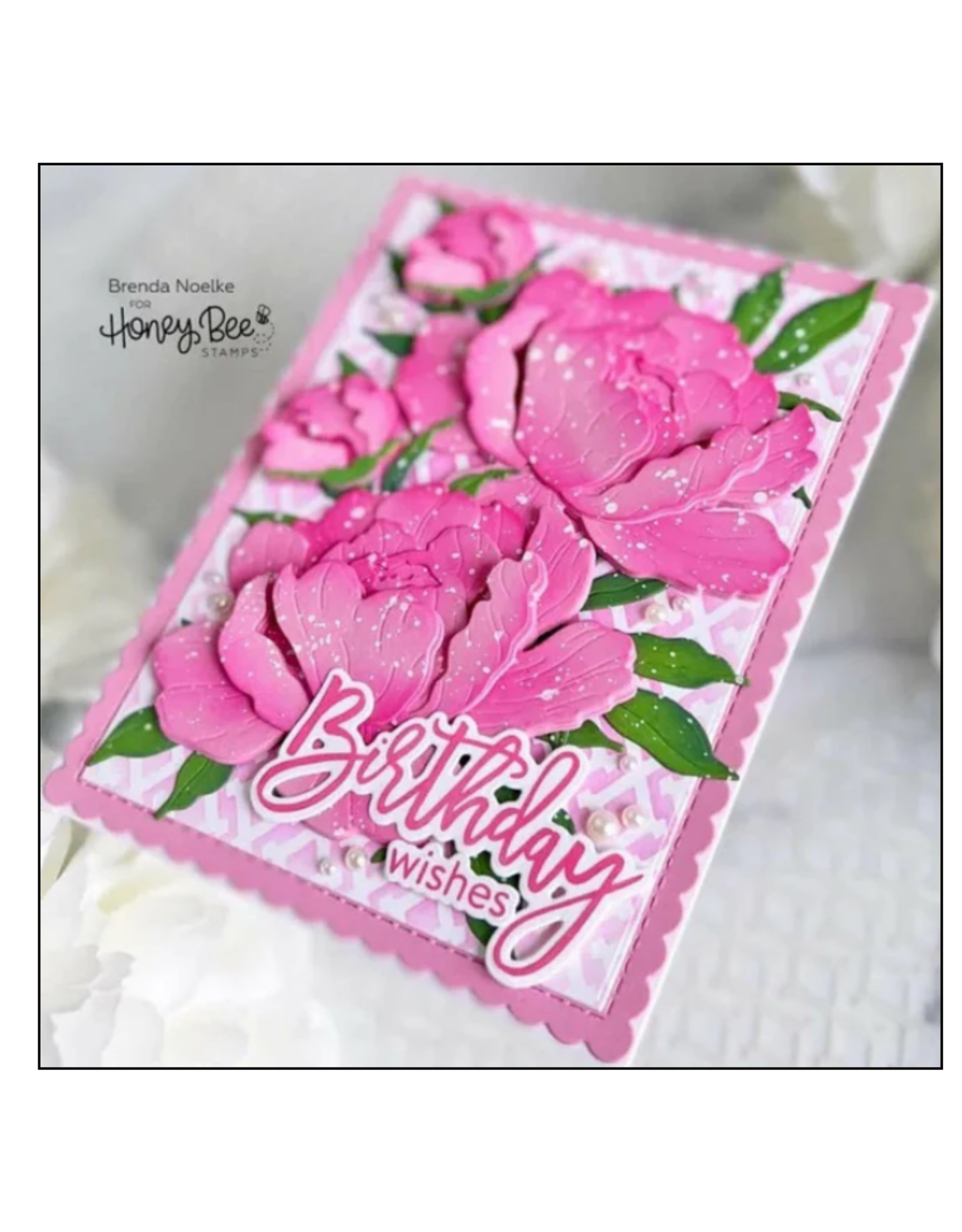 HONEY BEE HONEY BEE STAMPS LOVELY LAYERS: PEONY DIE SET