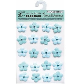 LITTLE BIRDIE LITTLE BIRDIE BLUE EMBOSSED JEWELED DAISIES