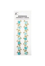 LITTLE BIRDIE LITTLE BIRDIE BLUE JEWEL FLORAL VINE EMBELLISHMENTS