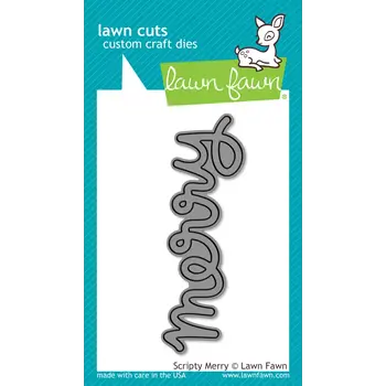 LAWN FAWN LAWN FAWN SCRIPTY MERRY DIE