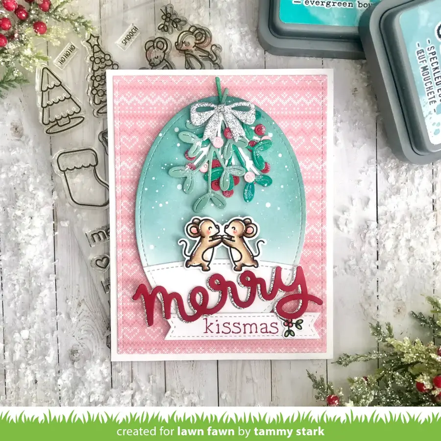 LAWN FAWN LAWN FAWN SCRIPTY MERRY DIE