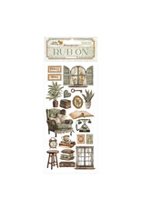 STAMPERIA STAMPERIA GOLDEN HARMONY COLLECTION WINDOW AND BOOKS RUB-ON