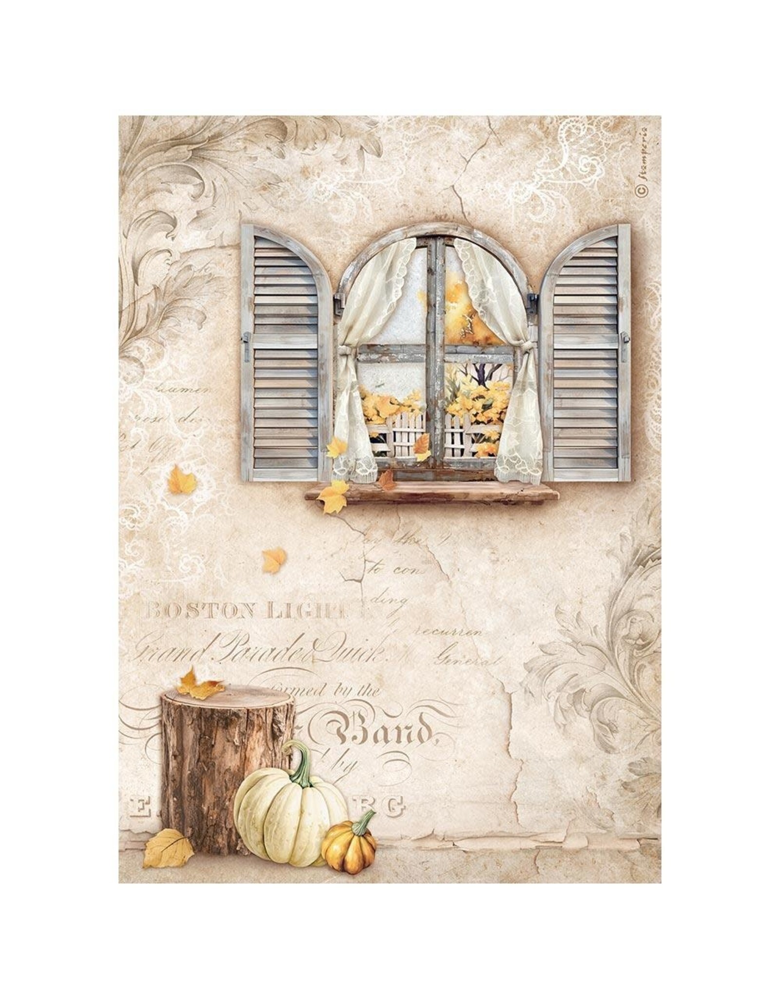 STAMPERIA STAMPERIA GOLDEN HARMONY COLLECTION ASSORTED A4 RICE PAPER 6/PK