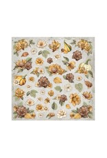 STAMPERIA STAMPERIA GOLDEN HARMONY COLLECTION 12x12 POLYESTER FABRIC SHEETS 4/PK