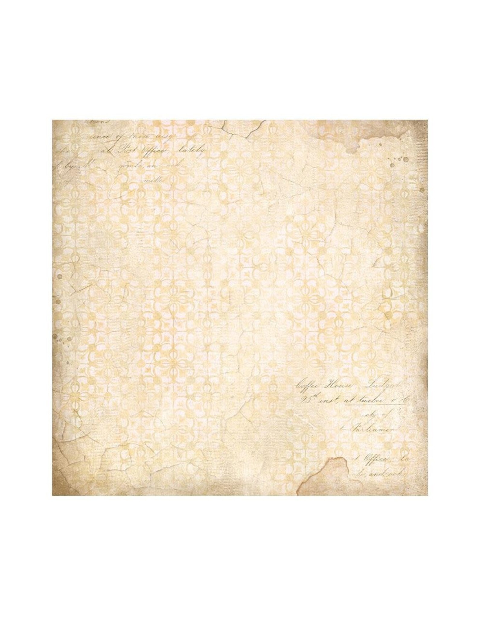 STAMPERIA STAMPERIA GOLDEN HARMONY COLLECTION 12x12 POLYESTER FABRIC SHEETS 4/PK