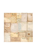STAMPERIA STAMPERIA GOLDEN HARMONY COLLECTION 12x12 POLYESTER FABRIC SHEETS 4/PK
