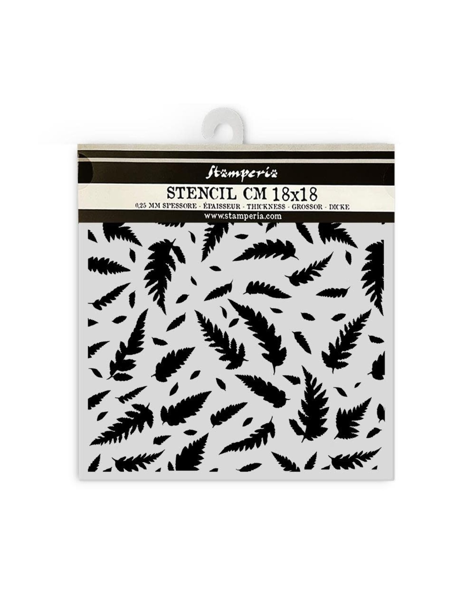 STAMPERIA STAMPERIA FOREST COLLECTION LEAVES PATTERN 18x18cm STENCIL