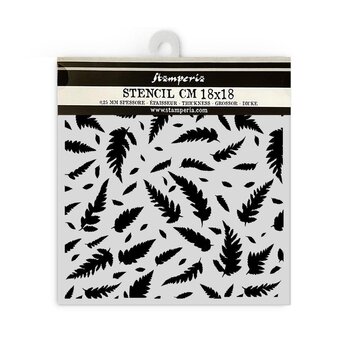 STAMPERIA STAMPERIA FOREST COLLECTION LEAVES PATTERN 18x18cm STENCIL