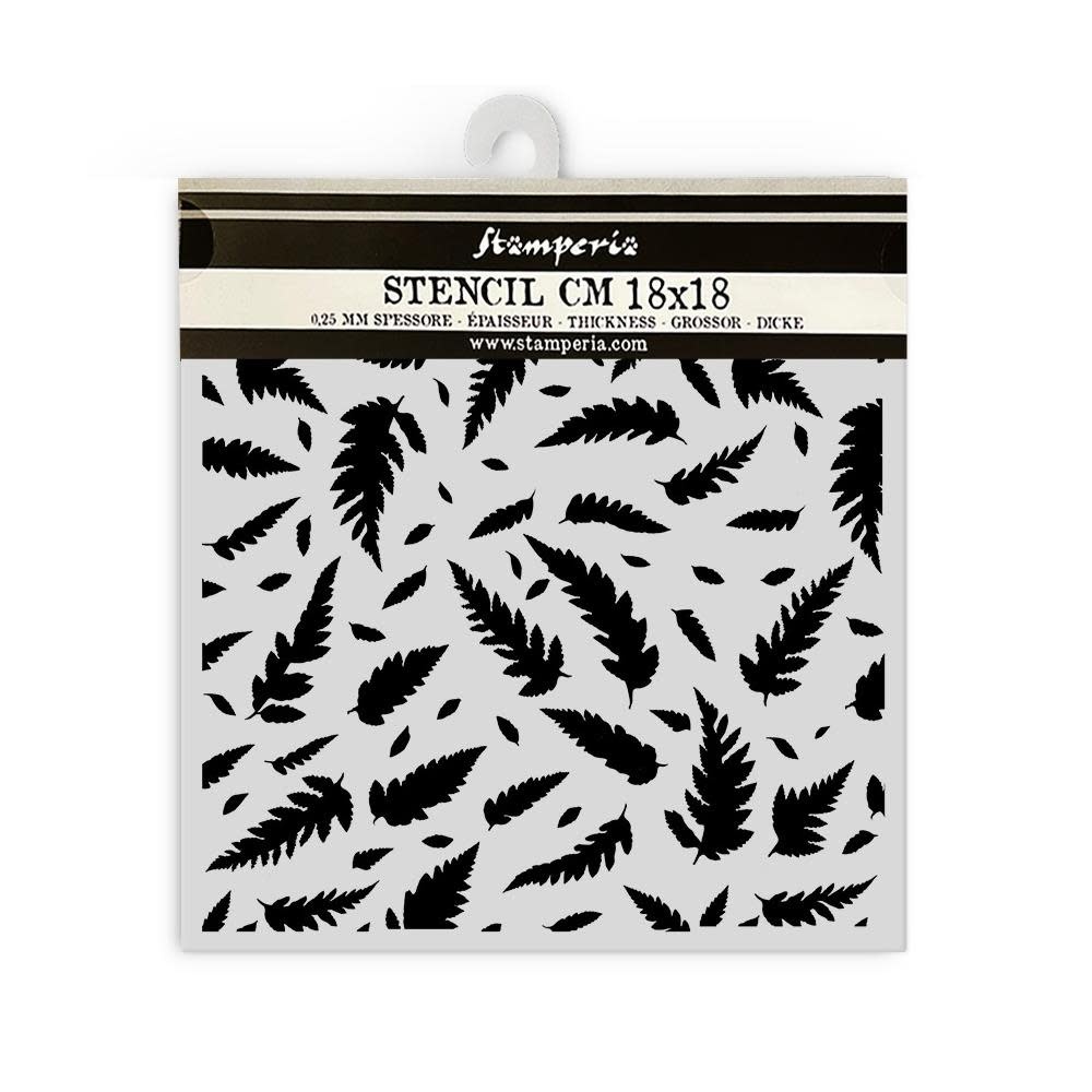 STAMPERIA STAMPERIA FOREST COLLECTION LEAVES PATTERN 18x18cm STENCIL