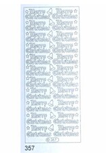 ECSTASY CRAFTS ECSTASY CRAFTS MERRY CHRISTMAS SILVER PEEL OFF DECO STICKERS