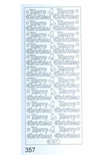 STARFORM STARFORM MERRY CHRISTMAS SILVER PEEL OFF DECO STICKERS