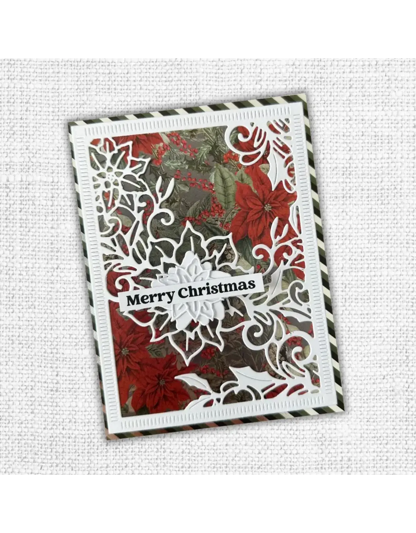 PAPER ROSE PAPER ROSE WHITE CHRISTMAS POINSETTIA COVERPLATE DIE