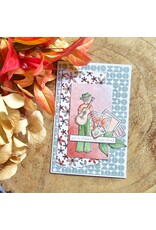 CHOU & FLOWERS CHOU & FLOWERS PEACE AND LOVE MAGIC BUS CLEAR STAMP SET