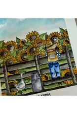 CHOU & FLOWERS CHOU & FLOWERS PEACE AND LOVE DL MEMORIES CLEAR STAMP SET