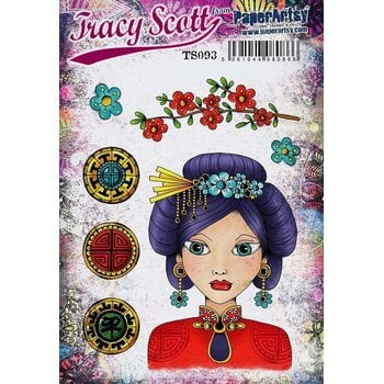 PAPER ARTSY PAPER ARTSY TRACY SCOTT TS093 CLING STAMP SET
