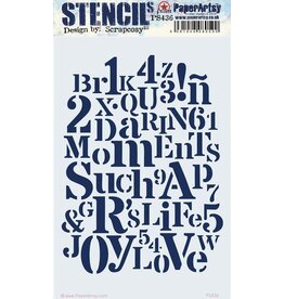 PAPER ARTSY PAPER ARTSY SCRAPCOSY PS436 STENCIL