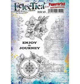 PAPER ARTSY PAPER ARTSY ECLECTICA SCRAPCOSY ESC49 CLING STAMP SET