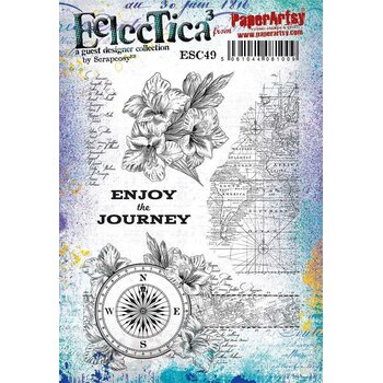 PAPER ARTSY PAPER ARTSY ECLECTICA SCRAPCOSY ESC49 CLING STAMP SET