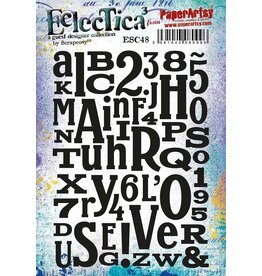 PAPER ARTSY PAPER ARTSY ECLECTICA SCRAPCOSY ESC48 CLING STAMP SET