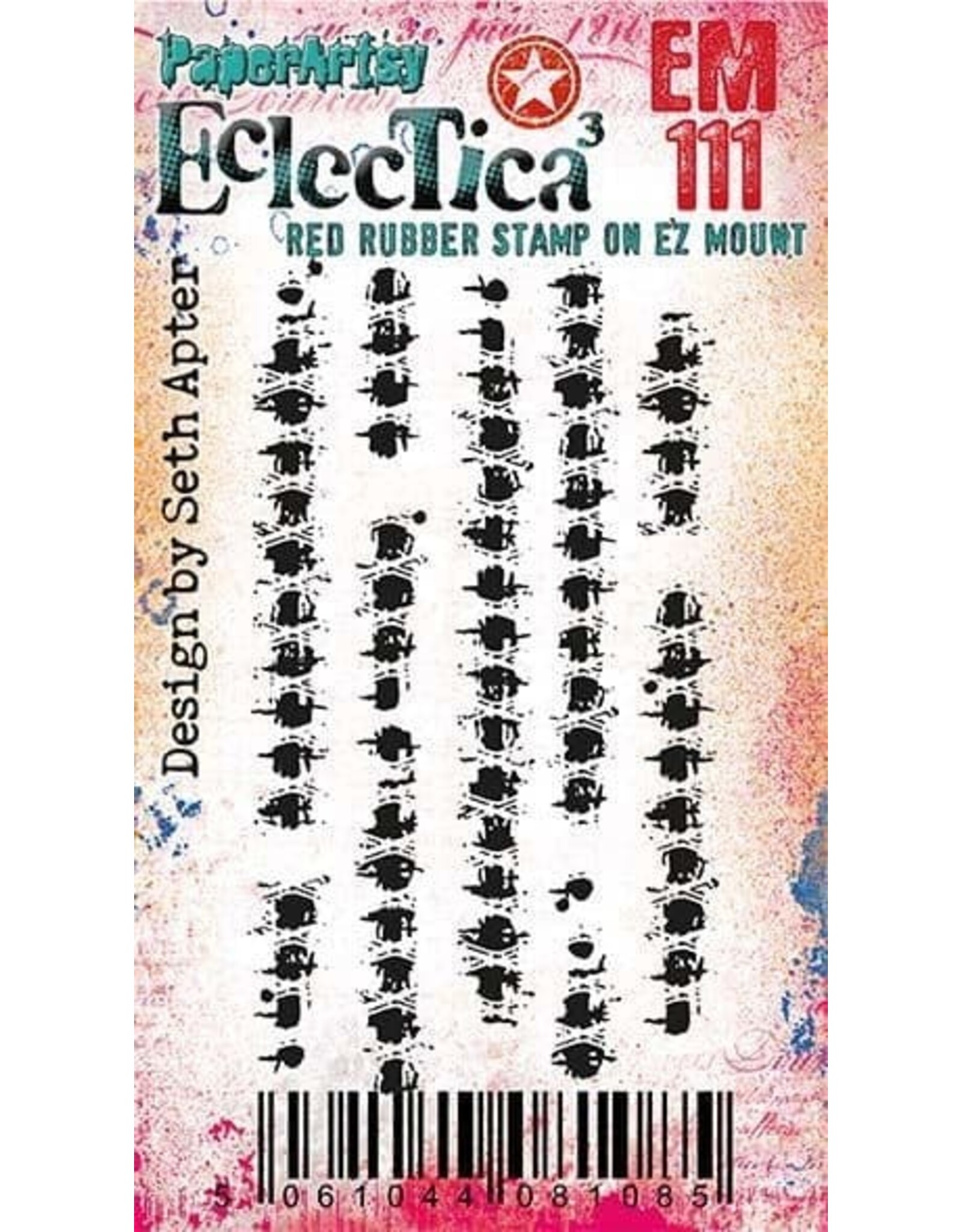 PAPER ARTSY PAPER ARTSY SETH APTER ECLECTICA EM111 MINI CLING STAMP