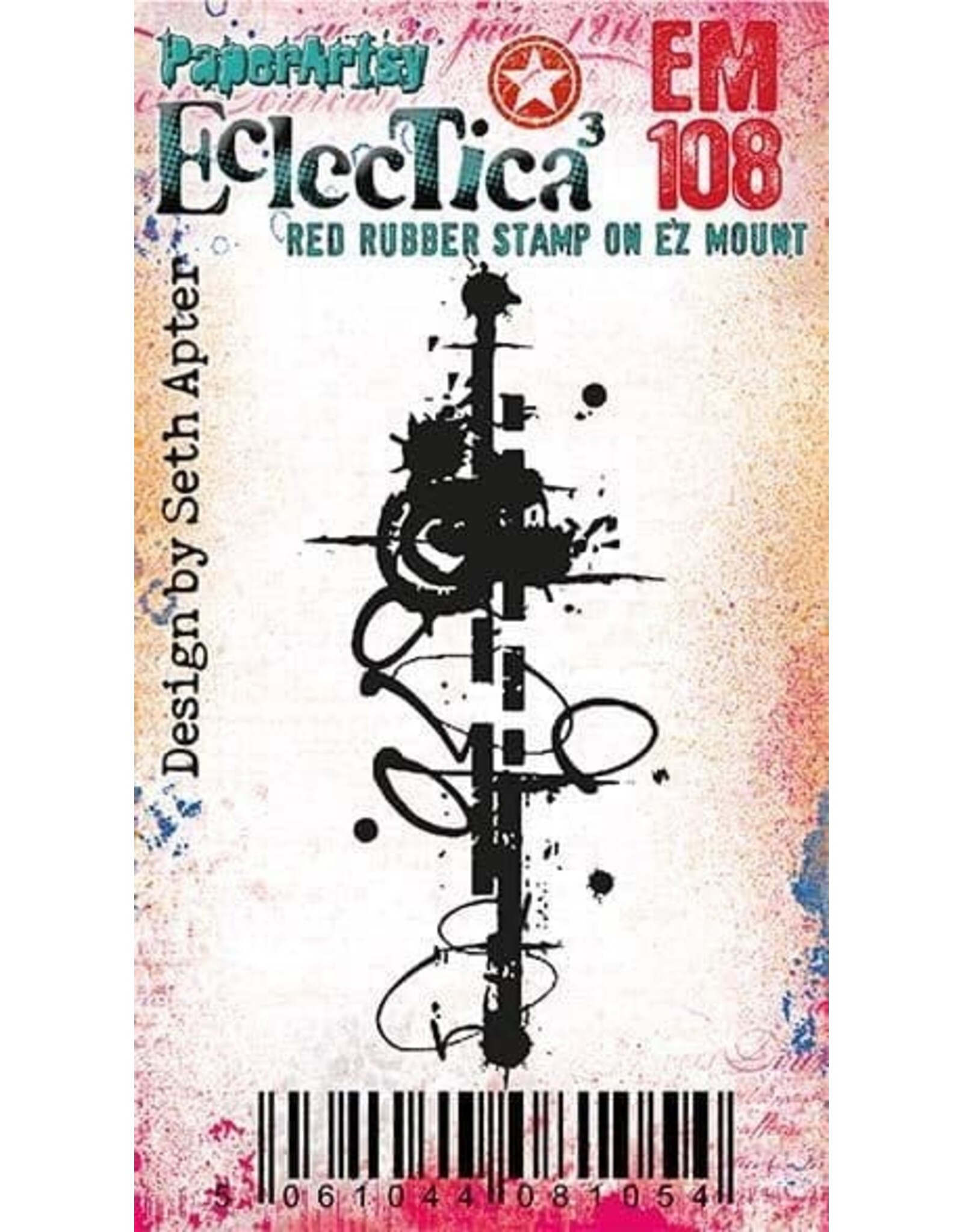 PAPER ARTSY PAPER ARTSY SETH APTER ECLECTICA EM108 MINI CLING STAMP