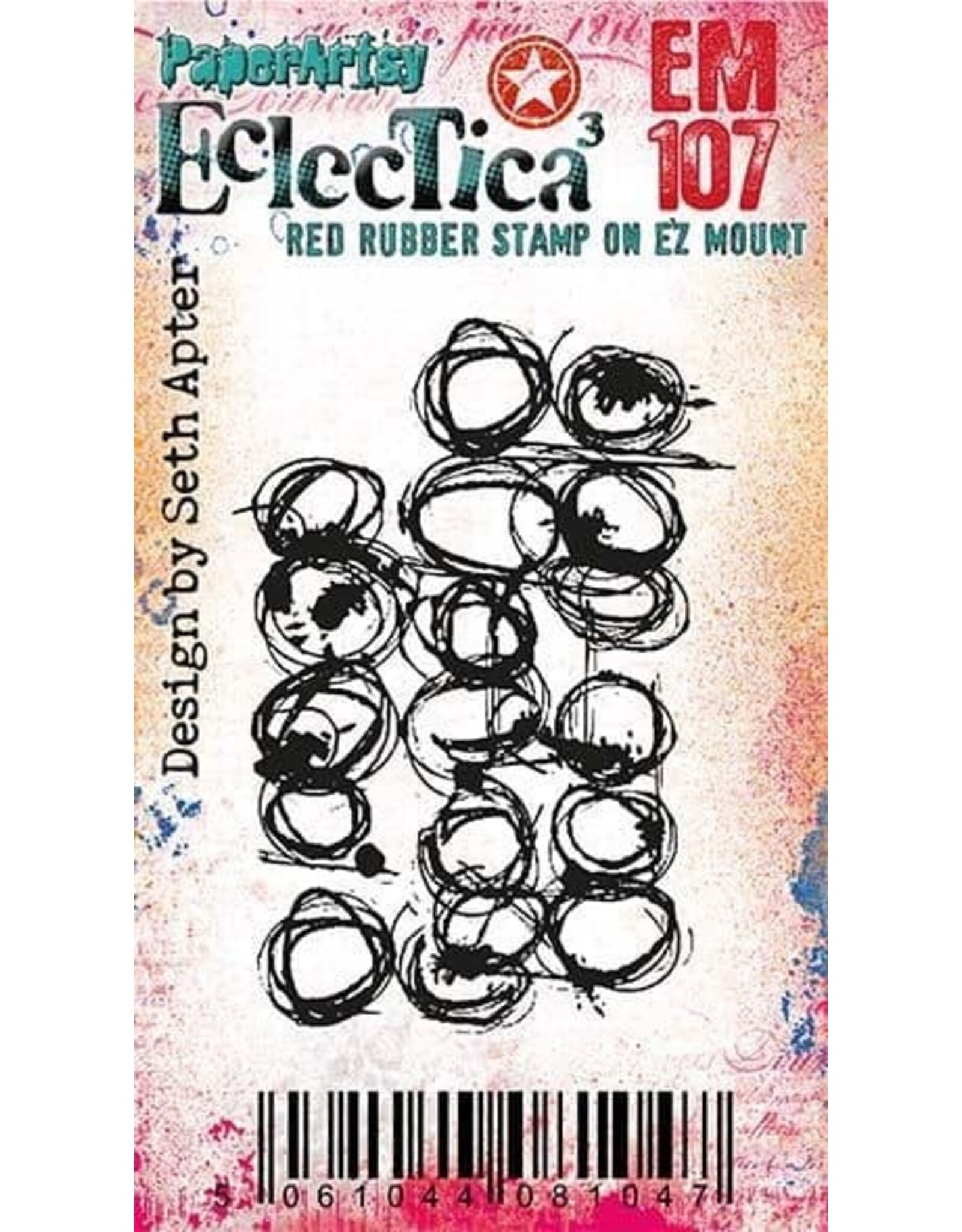 PAPER ARTSY PAPER ARTSY SETH APTER ECLECTICA EM107 MINI CLING STAMP